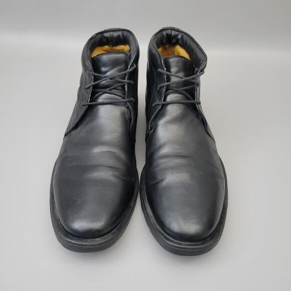 Lumiani Boots Mens 10.5 M Chukka Black Leather Lace Up Casual Ankle Boot main image 7